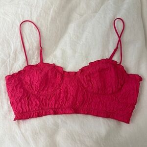 Zara pink crop top